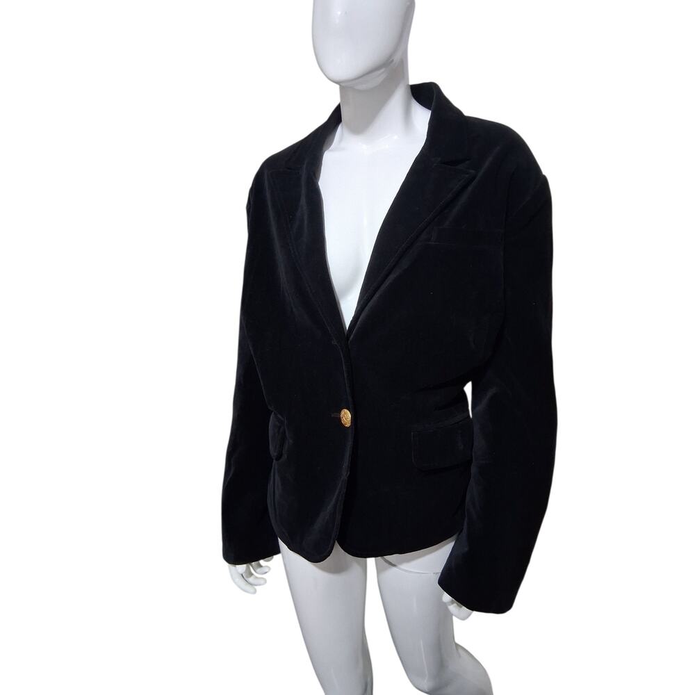 Y2K Vintage Old Navy Velvet Womens sz 2x Whimsigoth Career Classic Casual Blazer